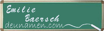 Emilie Baersch Visitenkarte